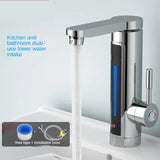 Electric Kitchen Instant Faucet Heater Hot Cold Dual-use Tankless Water Quickly Heating Tap with LED Display