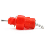 15 Pcs Chicken Quail Water Drinker Nipple Poultry Feeding Chicken Drinking Bird Pigeon Feeding Ball Red Nipple Drinkers