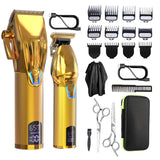 Men Hair Clippers Hair Trimmer Set Cordless Beard  Rechargeable T Outliner Shaver Zero Gapped Haircut Grooming Kit Gift