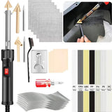 150W Leather Ironing Tools Cracks Repair Smoothing Plastic Welding Soldering Iron Car Bumper Welding Parts Kit Soldering Torch