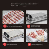 Stainless Steel BBQ Meat Skewer Commercial Manual Meat Skewer Stainless Steel Penetrator