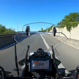 Universal Extension Adjustable On Windscreen Deflector for Most Motorcycle Dirt Bikes with Windshield