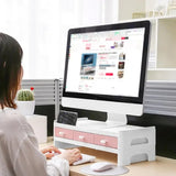 Multifunction Monitor Stand Table Desktop Computer Screen Riser Lockers Desk Organizer Stationery Boo Storage Office Supplies