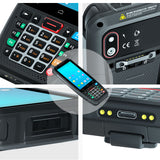 Inventory Data scanning Terminal Android 10.0 4g Smartphone Handheld red 1d 2d Qr Barcode Scanner Mobile Pdas with keyboard