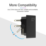 Bluetooth Transmitter BT 5.0 HIFI Stereo Audio Music Wireless Adapter 3.5mm Jack AUX For Airplane Flight TV PC Headphone Speaker