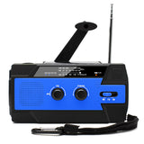 Emergency radio, outdoor portable multi-function radio, solar hand-cranked power generation radio