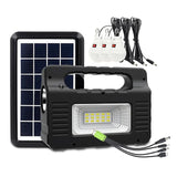 Power Panel Generator Kit Home System 3 LED Bulb Highlight Energy Saving Light Solar Lighting with FM Radio