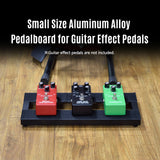 Board Guitar Aluminum Alloy Pedalboard 15×4.9 Inch with Carrying Bag Effect Pedal Plate