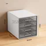 Desktop Box Vertical Multi-layer Drawer Document Shelf Transparent Visible Office Storage Cabinet For Stationery