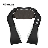 Household car U-shaped electric acupressure back shoulder full body infrared heating kneading 4D massager massage shawl
