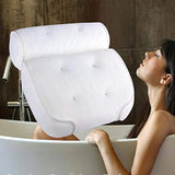 SPA Cushion Bath with Suction Cups Neck and Back Support 3D Mesh Bathtub Spa Pillow for Home Hot Tub Bathroom Accersories