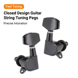 6pcs Sealed Locking 3L3R Tuning Pegs String Tuners Electric Acoustic Guitar Tuner hine Heads Knobs