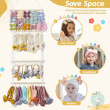 Bows Holder For Girls, Baby Headbands Hair Accessories Kids Room Organizer And Storage