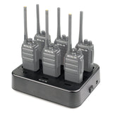 Retevis RT21 & RT24 Walkie Talkies with RTC21 6-Way Charger - 100-240V - C9059B