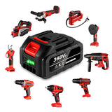 For Electric Tools Pack 388Vf Lithium Charger Battery Rechargeable US Plug