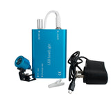 Blue Portable LED Head Light Lamp for Dental Surgical Medical Binocular Loupe Dental Tools Headlight