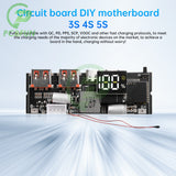 QC3.0 3S 4S 5S 65W 100W Bank Double C Port Two way Fast Charge Mobile Power Module 18650 Charging Temperature Protection