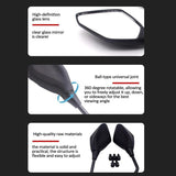 Motorcycle Mirrors Hawkeye Safety Motorbike Mirror Heavy Duty Clear Vision Rear View Side