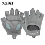 Aolikes Silica Gel Shock Absorbing Workout Gloves - Perfect for Men & Women's Weight Lifting, Gym Exercise