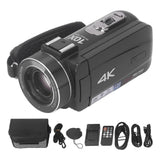 4K 10X Digital Zoom Camera with Remote Control Portable Auto Focus 3 Inch HD Touch Screen Vlogging Camera for Recording