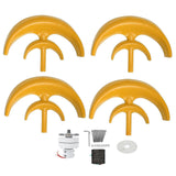 Wind Turbine 4 Blade DoubleLayer Vertical Axes Generator Electricity Producer Equipment 400W(48V )