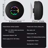 Portable Bluetooth Audio Ipx4 Waterproof Led Lights Bathroom Outdoor Large Suction Cup Can Be Adsorbed Wall Speaker