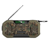 Hand Crank Radio Multifunctional Flashlight IPX5 Waterproof Bluetooth-compatible Household Phone Charger Orange