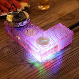CRUSHER L Shaped Acrylic Hookah Set with LED Lights Smoking Water Pipe Narguile Complete for Party Pipes Accessories