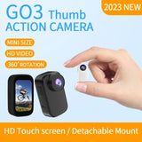 2023 New WIFI 4K Thumb Action with Magnetic Back Clip Anti-shake Pocket HD Video Driving Recorder Sports Camera