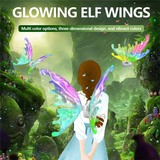 Princess Elf Fairy Wing Butterfly Wings Bellydance Carnival LED Costumes Christmas Shows Toy Gift for