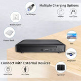 Woopker Mini HD DVD PlayerHDMI RCA Cable 1080p Built-in PAL/NTSC in All Areas, USB 2.0 Home CD Player Breakpoint Memory Hot Sale