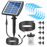 Solar Auto System Automatic Drip Irrigation Kit Self Watering Device with Timer for Plants in Patio Balcony Green House