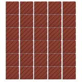 30 Pcs Plastic Interlocking Decking Tile Waterproof Good Load Bearing Non Slip Quiet Plastic Outdoor Flooring Tile Brown
