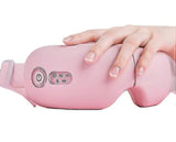 Eye massager, upgraded temple massager (with heating, remote control, silent, Bluetooth), migraine m