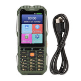 Rugged Senior Cellphone 4G 4in Touch Screen WiFi Large Button 18000mAh LED Flashlight Loud Sound Quick Dial Phone for Android 7.0