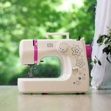 jukky jk1212 home mini portable domestic sewing household motor clothes making botton hine a coudre mesin jahit