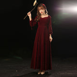 Toasting Dress Bridal red New Autumn and Winter Wedding Dress