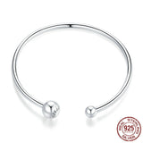 Simple Detachable Buckle Head 925 Sterling Silver Personality Bracelet