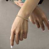 S925 Sterling Silver Golden Chain Bracelet