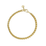 S925 Sterling Silver Golden Chain Bracelet