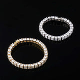 Three-sided Square Full Zircon Hip-hop Bracelet