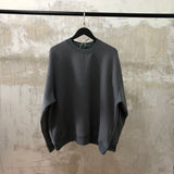 Coconut Sports Pullover High Street Casual Solid Color Round Neck Sweater