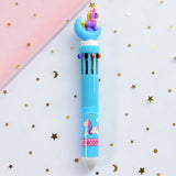 Girly Heart Cartoon Multicolor Press Ballpoint Pen