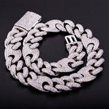 Zircon Men's Cuban Pig Nose Bracelet