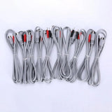10pcs/set electrode connection line cable for S871 EMS Muscle Stimulator Electrostimulation hine Russian Waves