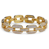 High-end Micro-inlaid Zircon Gold-plated Chain Bracelet