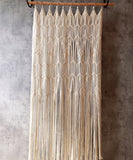 Perforated Nordic Woven Shading Light Tassel Partition Curtain Sliding Curtain