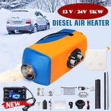 Car Auxiliary with Remote Control LCD Display Switch Air Parking Diesel Heater Suitable for RV Truck Item Accessories