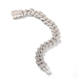 Hip Hop Full Rhinestone Bracelet Three-dimensional All-match Fashion Thick Men's Bracelet