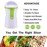 Portable screw machine vegetable slicer handheld screw machine peeler spiral slicer stainless steel potato spaghetti zucchini